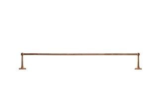 Dauby houder + 2 lange eindsteunen - Pure Plus Square - ruw brons - 1000 mm