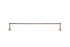 Dauby houder + 2 lange eindsteunen - Pure Plus Square - ruw brons - 1000 mm