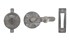 Dauby WC garnituur - Pure - ruw metaal - retro + flat plate