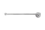 Dauby toiletrolhouder enkel - Pure Plus - wit brons - 350 mm - links