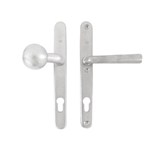 Dauby veiligheidsbeslag knop/kruk - Pure TOP + PH1925+ - mat wit brons - profielcilinder 92 mm
