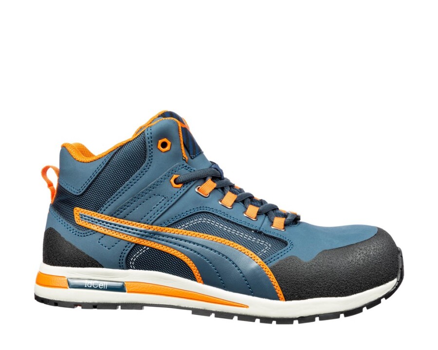 Puma werkschoenen Crosstwist Mid blauw S3 maat 46