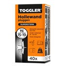 Toggler hollewandplug (40x) - TC 15-19 mm - oranje 