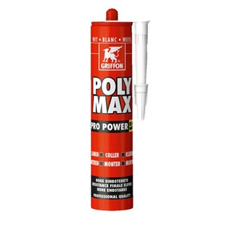 Griffon montagelijm - PolyMax Pro Power - 425 gram koker - wit