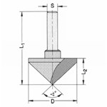 JSO-TR v-groeffrees - 40mm - 90graden - HW ws8 z=1 - 24263-5-40045