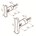 Dauby meubelknop - Pure PBU-45 - mat wit brons - 45 mm
