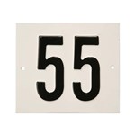 Besbo huisnummerplaat - Nr.    55                     - aluminium 