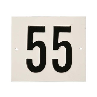 Besbo huisnummerplaat - Nr.    55                     - aluminium 