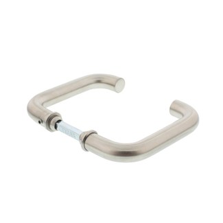 Ivana Necosteel deurkrukken zonder rozet - model rond - RVS