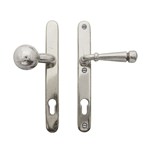 Dauby veiligheidsbeslag knop/kruk - Pure TOP + PH1830 - wit brons - profielcilinder 92 mm