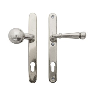 Dauby veiligheidsbeslag knop/kruk - Pure TOP + PH1830 - wit brons - profielcilinder 92 mm