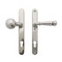 Dauby veiligheidsbeslag knop/kruk - Pure TOP + PH1830 - wit brons - profielcilinder 92 mm