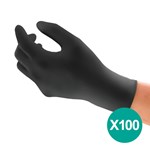 Ansell MICROFLEX® 93-852 Nitril wegwerphandschoenen (100x) zwart - latex/poedervrij maat 9/L