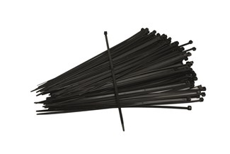 Ivana bundelbandjes - zwart - 2.5 x 200 mm - 100 stuks