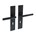 Intersteel deurkruk met schild - Jura - SL 72 - mat zwart