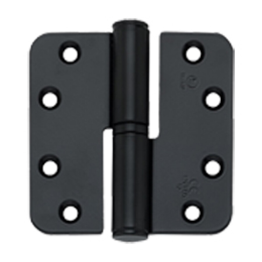 BSW kogelstiftpaumelle - RD BB 807 BV - BlackVelvet - 89x89x3 mm - draairichting 1 - zwart