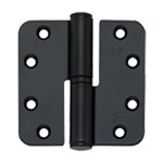 BSW kogelstiftpaumelle - RD BB 807 BV - BlackVelvet - 89x89x3 mm - draairichting 1 - zwart