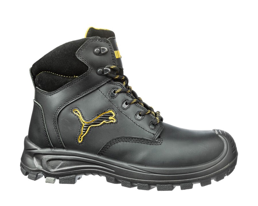 Puma werkschoenen Borneo Mid S3 halfhoog zwart grijs