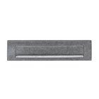 Intersteel briefplaten -  met klep/regenrand - rechthoekig - 325x77 mm