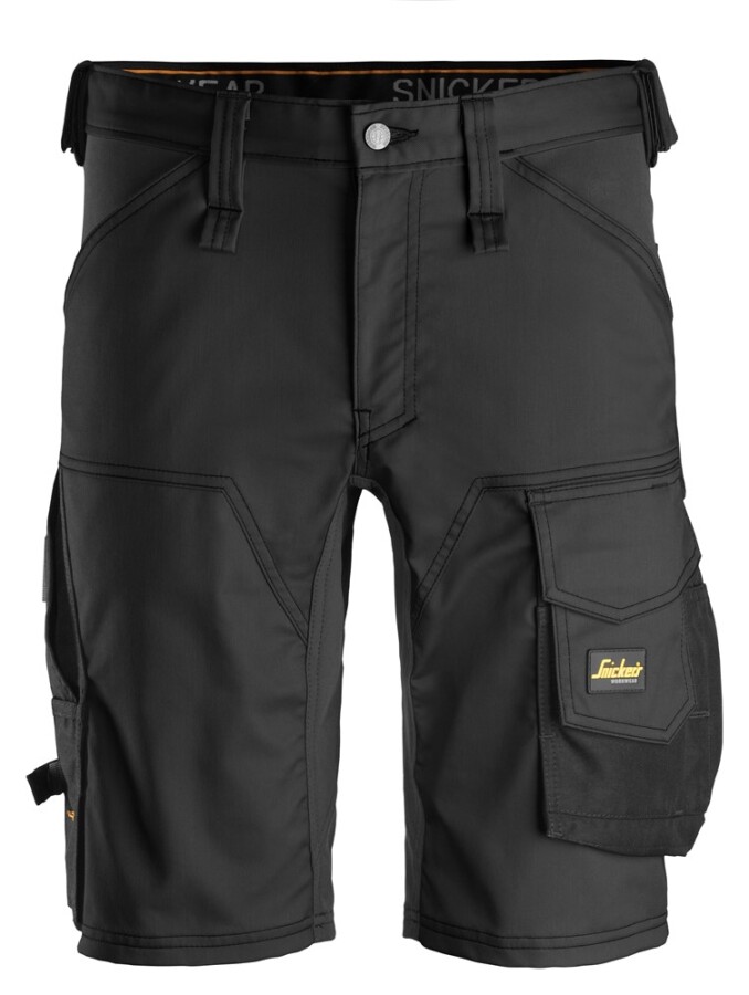 Snickers Workwear stretch korte broek - 6143 - zwart - maat 48
