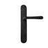 Dauby deurkruk op schild - Pure PHL"L+L" / P40 - verouderd ijzer zwart - blind