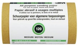 3M™ aluminium oxide schuurrol medium - P120 - 115mmx2.5m - 911525CL120