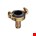 Geka messing klauwkoppeling - met slangpilaar - 13 mm - 1/2 inch