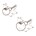 Dauby meubelknop - Pure PT-25 - mat wit brons - 25 mm