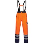 Opsial regenbroek - Darius - High Visibility - oranje/marine blauw - maat S