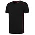 Tricorp 102703 T-shirt Accent zwart-rood XXL
 