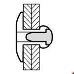 Blindklinknagel GBK - Alu/Staal - 1032 - 4.8x12x14mm