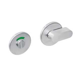 Intersteel toilet-/badkamersluiting met plat rond rozet - Ø 53 mm - RVS geborsteld