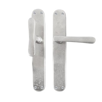 Dauby deurkruk op schild - Pure PHTL"T+L" / P40 - mat wit brons - blind