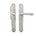 Dauby deurkruk op schild - Pure PHTL"T+L" / P40 - mat wit brons - blind