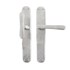 Dauby deurkruk op schild - Pure PHTL"T+L" / P40 - mat wit brons - blind
