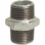Profec Zeskant Dubbele nippel - Fig.280 - Staal verzinkt - buiten/buiten - 1.1/4"