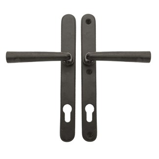 Dauby veiligheidsgarnituur kruk/kruk - Pure PH1925+ / PH1925+ - verouderd ijzer zwart - profielcilinder 92 mm