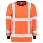 Tricorp 103002 T-Shirt RWS Birdseye lange mouw - Fluor Oranje - maat 3XL