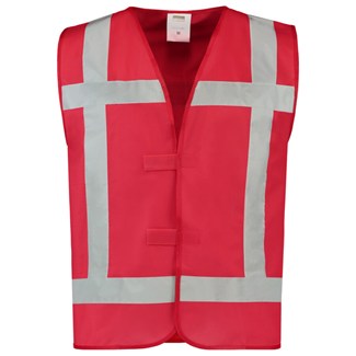 Tricorp Reflectievest 453014 - Fluor Rood - maat 3XL / 4XL