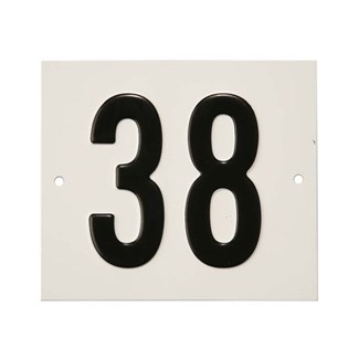 Besbo huisnummerplaat - Nr. 38 - aluminium