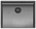 Reginox New York 5040 R10 vlak+onderbouw Comfort spoelbak - Gun Metal