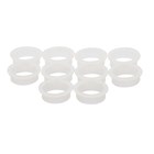 Intersteel nylon ringen [10x] - halsmaat 20-18mm - wit