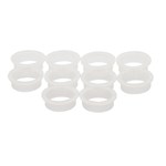 Intersteel nylon ringen [10x] - halsmaat 20-18mm - wit