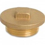 Plug met kraag en vierkant - Fig.290 - RVS - buiten - 1.1/2"