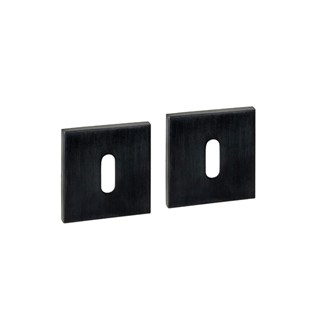 Intersteel Sleutelrozetten verdekt 53x53x6mm PVD Zwart