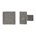 Dauby meubelknop - Pure PQ-45 - ruw metaal - 45 mm
