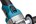 Makita haakse accu slijpmachine - GA008GM201 - 40V Max - 125mm - 2x4.0 Ah accu en lader- met vastzetschakelaar - in Mbox