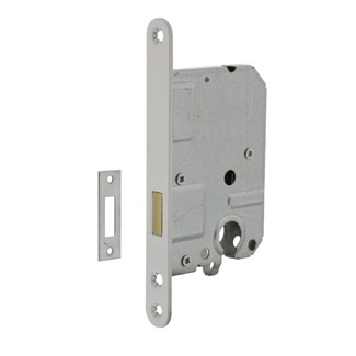 Intersteel kastslot - cilinder - 55 mm - doornmaat 50 mm - wit gelakt