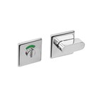 Intersteel toilet-/badkamersluiting met vierkant rozet - verdekt - design olive - RVS gepolijst