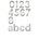 Artitec huisnummer - nr. 3 - blinde bevestiging - RVS - mat geborsteld - 120 mm